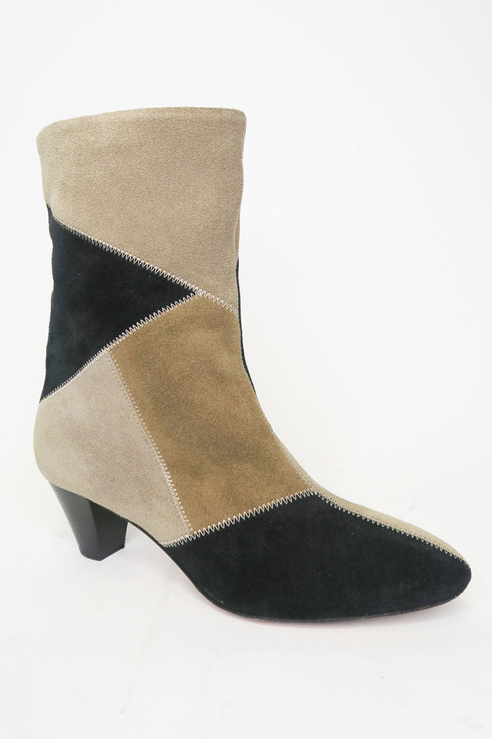 Isabel Marant Suede Colourblock Pattern Boots sz 6