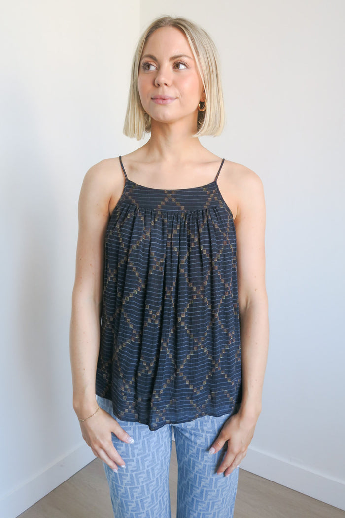 Isabel Marant Étoile Silk Printed Top sz 36