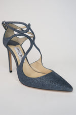 Jimmy Choo Blue Glitter Pumps  sz 39