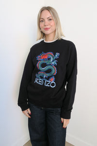 Kenzo Graphic Print Crew Neck Sweatshirt sz S