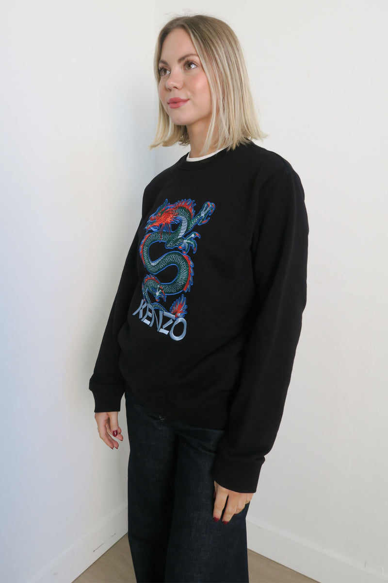 Kenzo Graphic Print Crew Neck Sweatshirt sz S