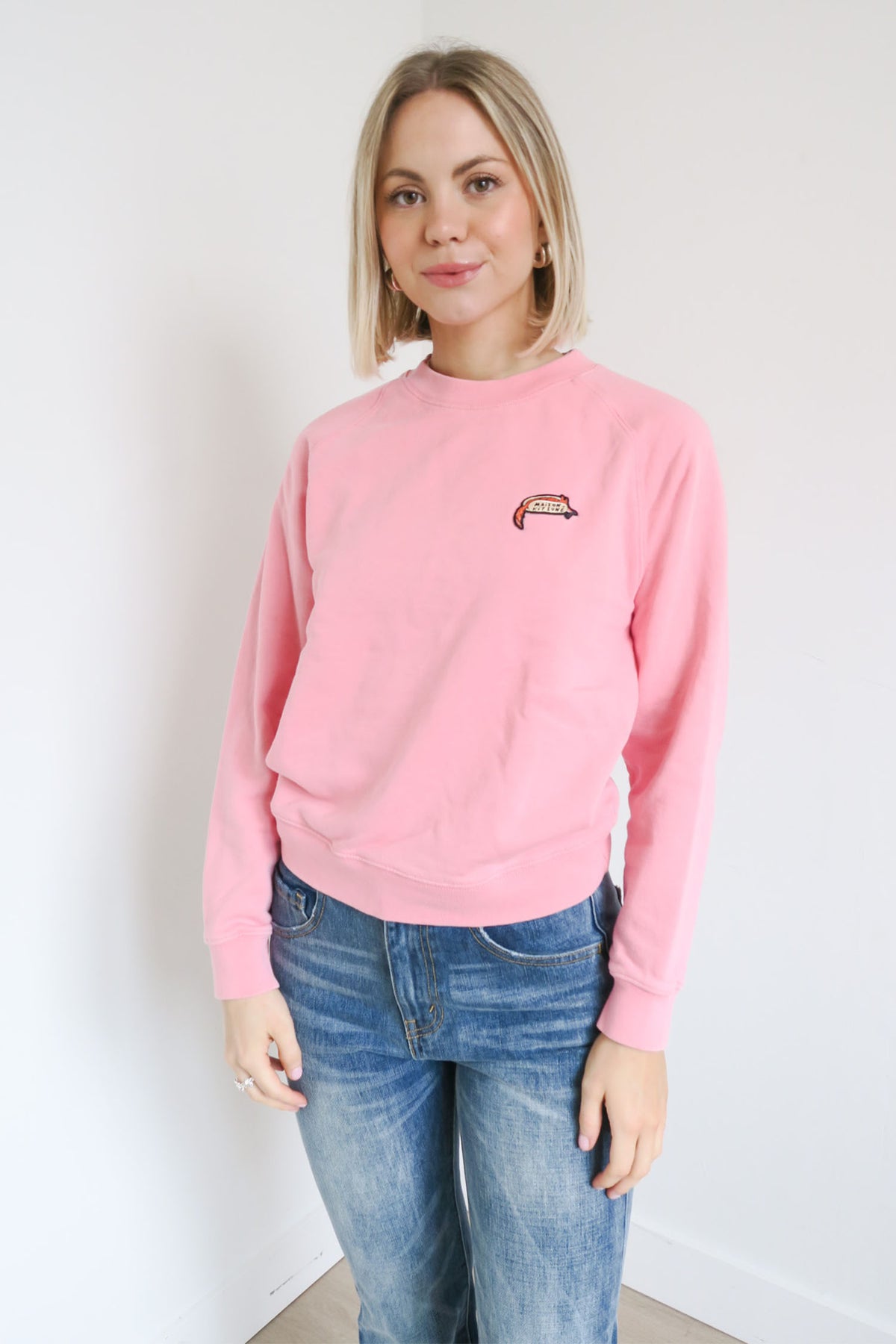 Maison Kitsune Crew Neck Sweater sz M