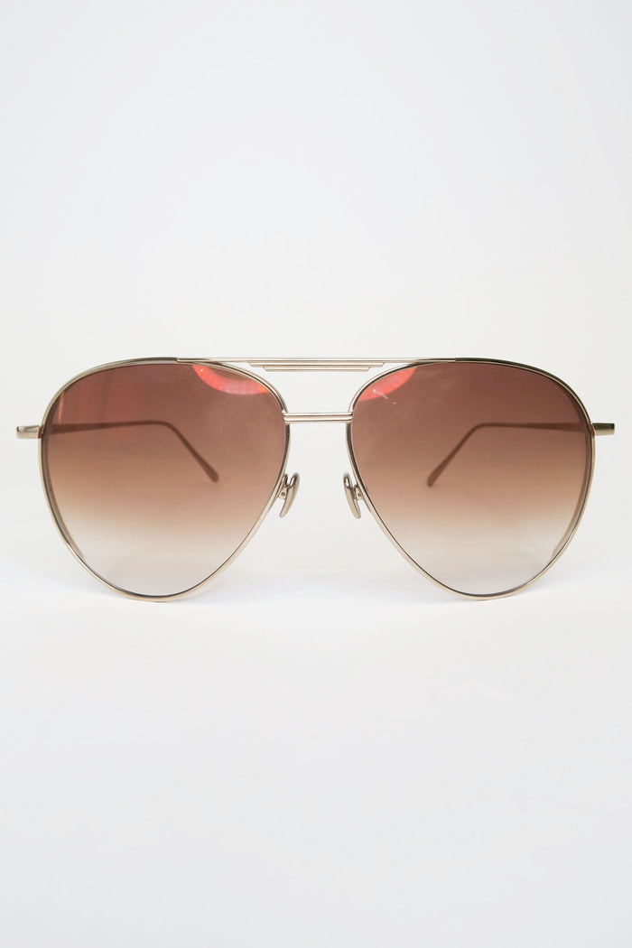 Linda Farrow Aviator Sunglasses