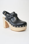 Loeffler Randall Leather Studded Accents Slingback Clogs sz 6