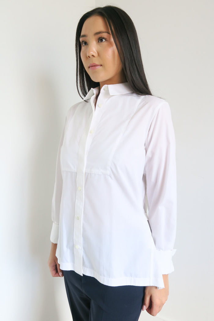 Sacai Pleated Button-Up Top sz 4