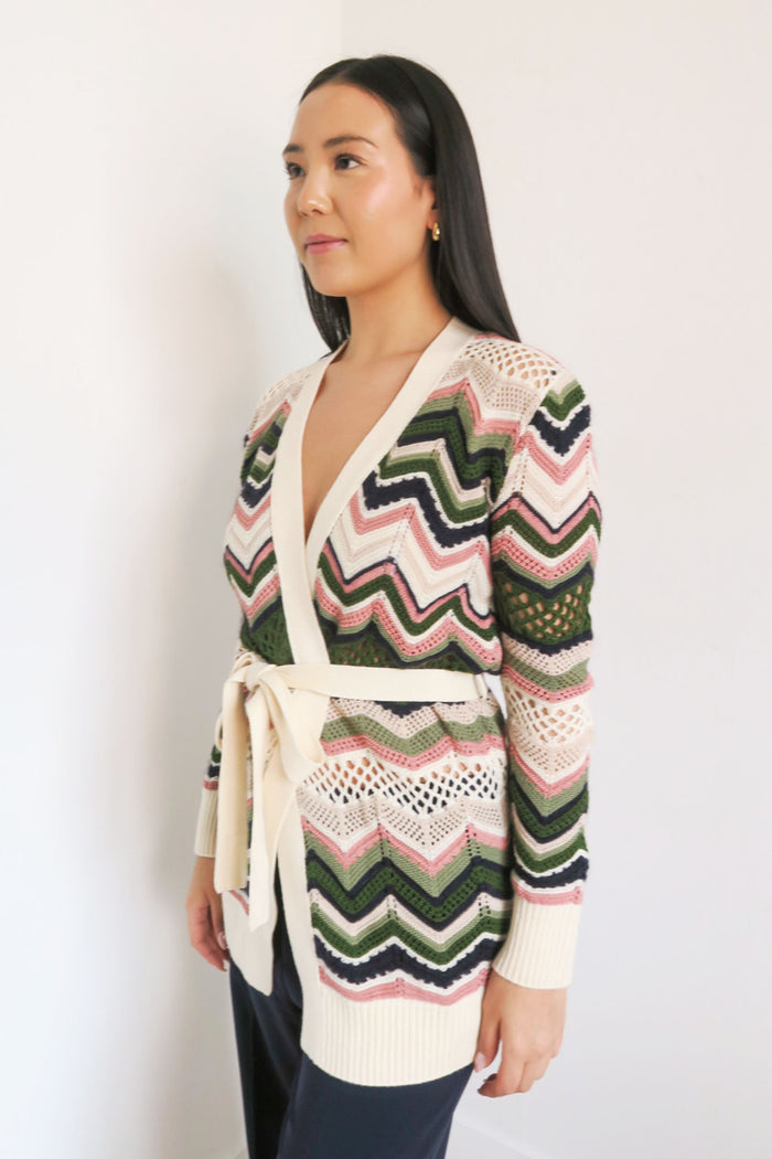 M Missoni Striped Knit Sweater sz 40