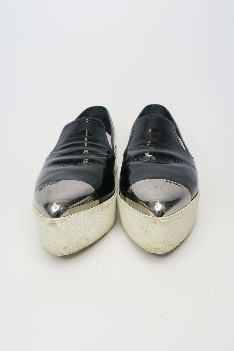 Miu Miu Platform Cap-Toe Sneakers sz 38.5