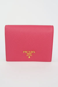 Prada Saffiano Compact Wallet