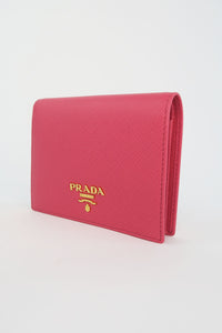 Prada Saffiano Compact Wallet