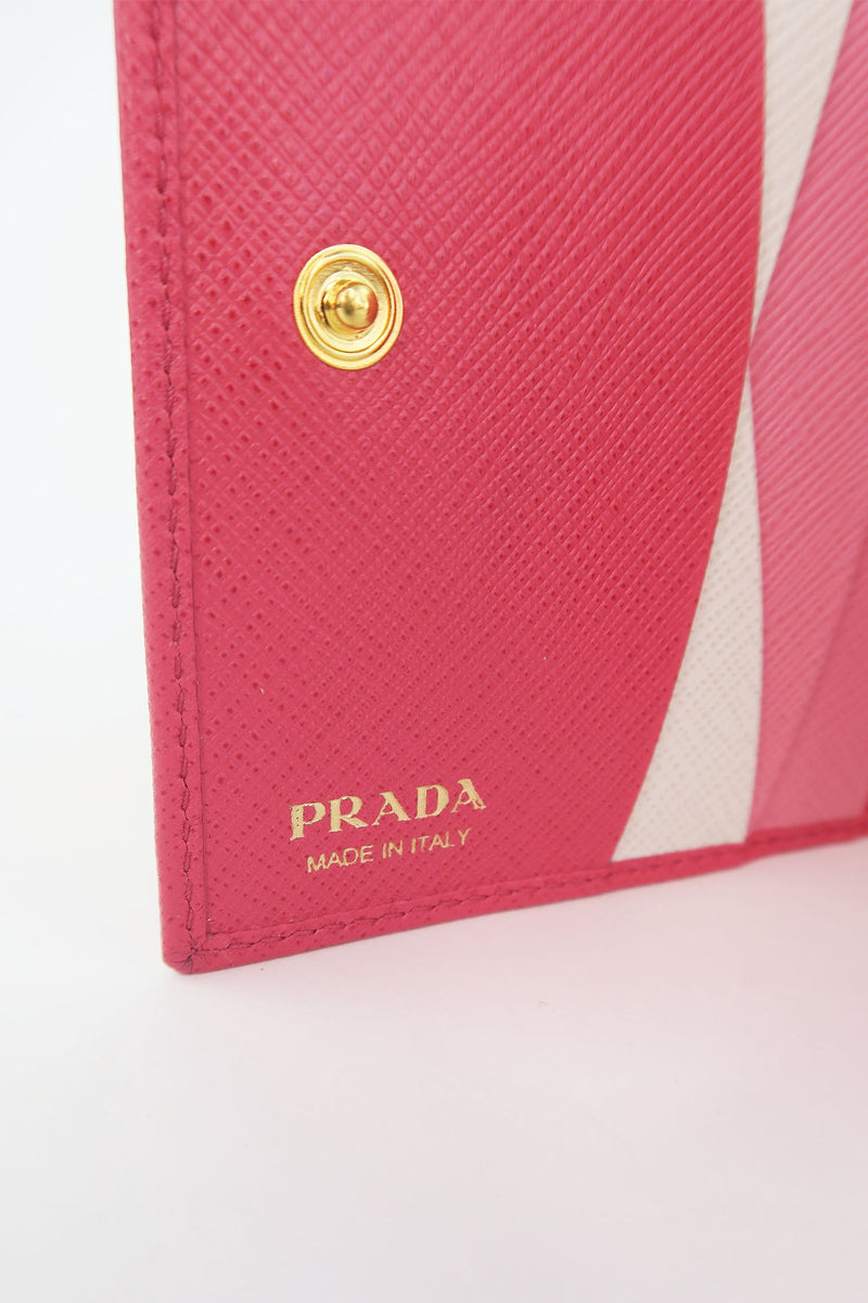 Prada Saffiano Compact Wallet