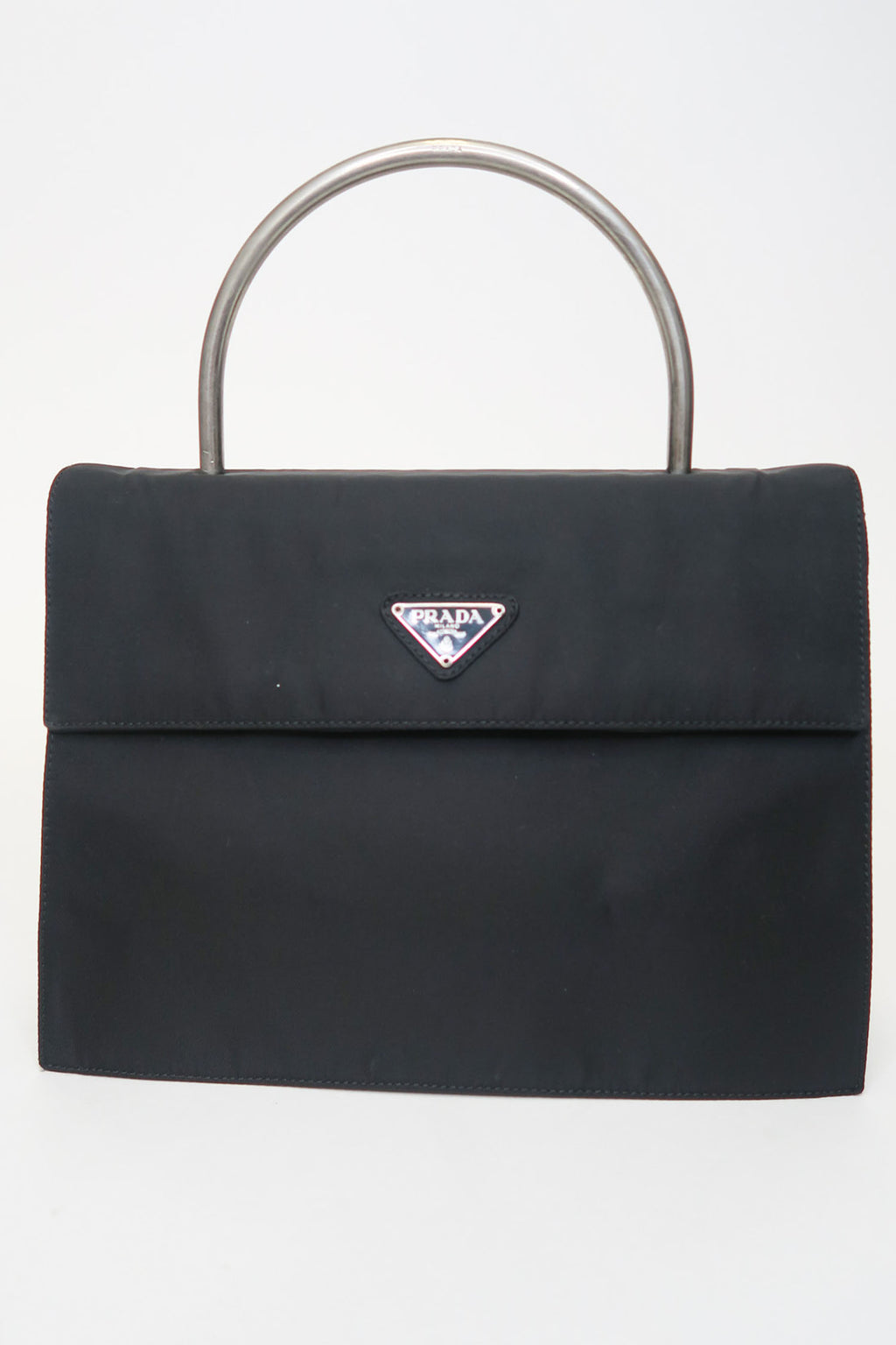 Prada Italy. Vintage Logo Beige Leather Chain Tote Shoulderbag/Handbag |  PILGRIM NEW YORK