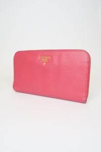 Prada Saffiano Leather Continental Wallet