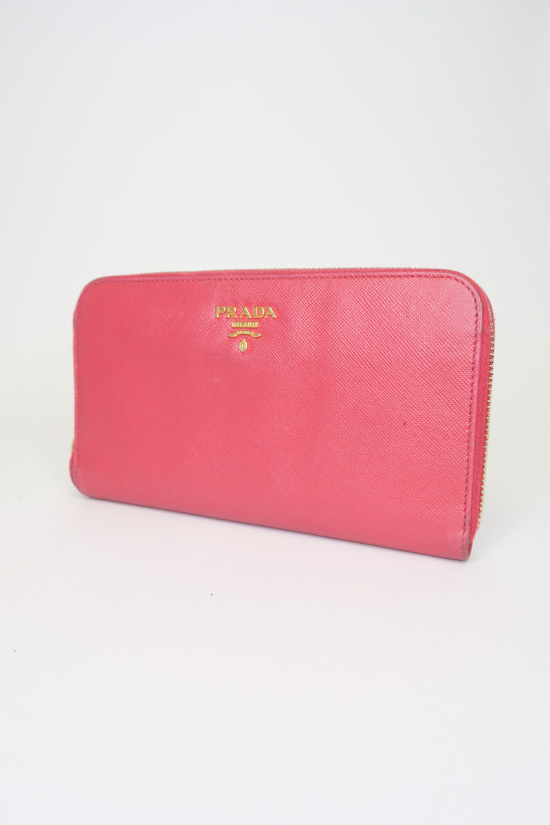 Prada Saffiano Leather Continental Wallet