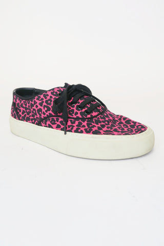 Saint Laurent Canvas Animal Print Sneakers sz 36 - Designer Sneakers at The Find Luxury Resale - Vancouver, Canada