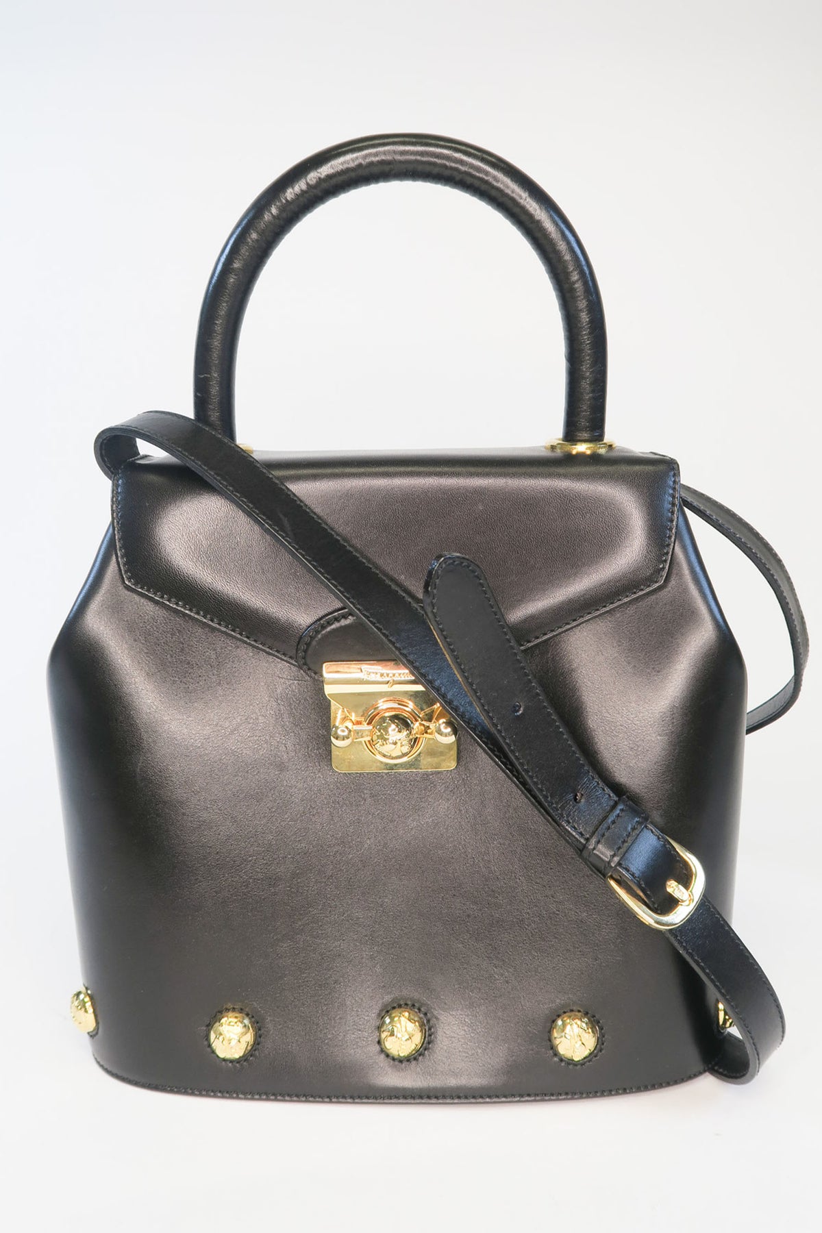 Salvatore Ferragamo Leather Top Handle Bag