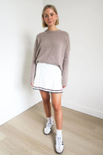 Tory Sport Pleated Accents Mini Skirt sz XS