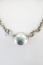 Tiffany & Co. Return to Tiffany Oval Tag Collar Necklace