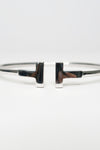 Tiffany & Co. 18K T Narrow Wire Bracelet