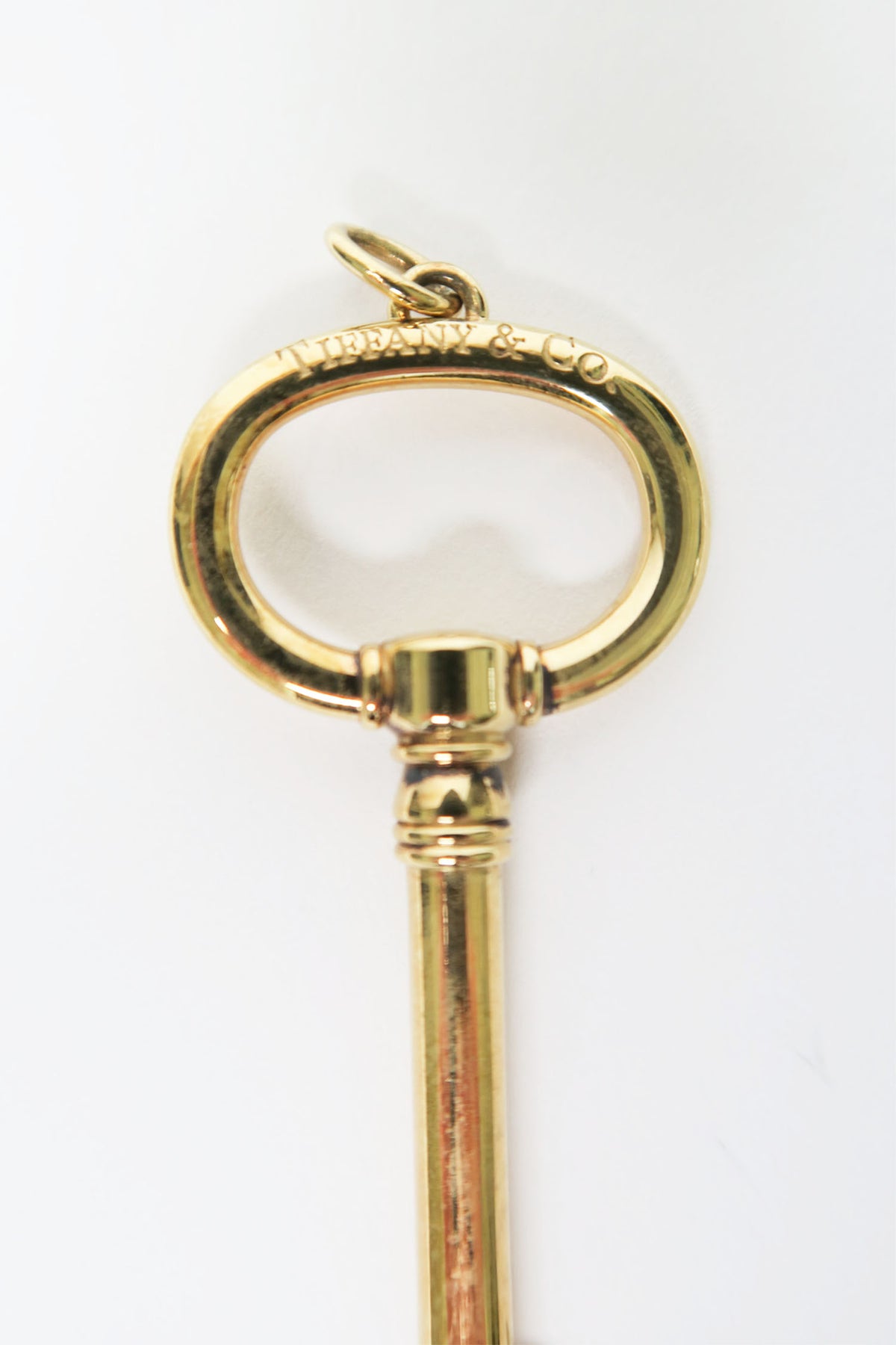 Tiffany & Co. 18K Large Oval Key Pendant