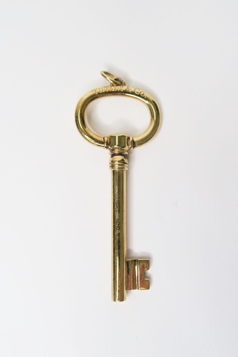 Tiffany & Co. 18K Large Oval Key Pendant