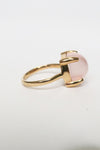 Tiffany 18K Rose Quartz Sugar Stacks Ring