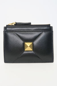 Valentino Roman Stud Coin Purse and Card Holder