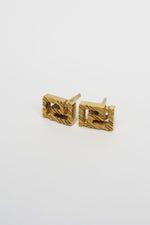 Versace Greca Stud Earrings