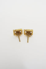 Versace Greca Stud Earrings