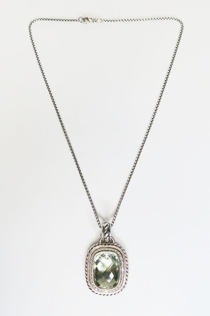 David Yurman Quartz Albion Diamond Necklace