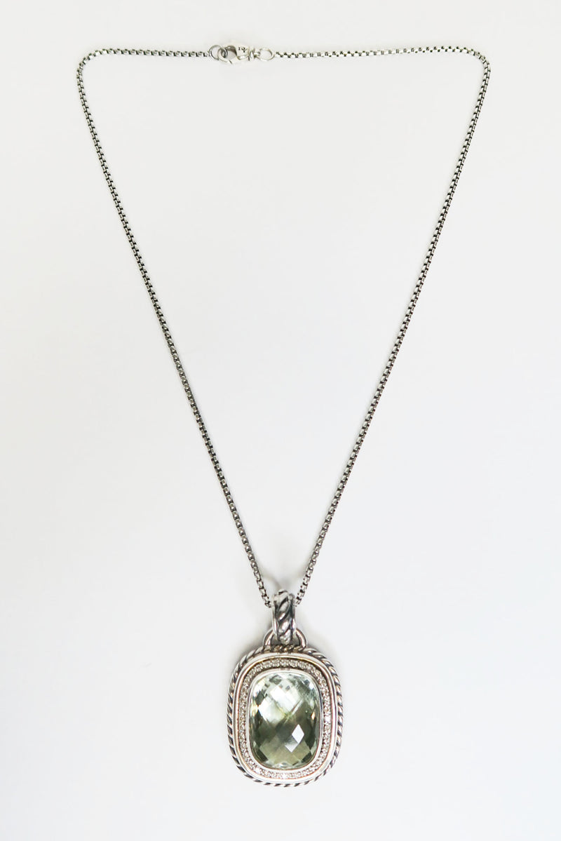 David Yurman Quartz Albion Diamond Necklace