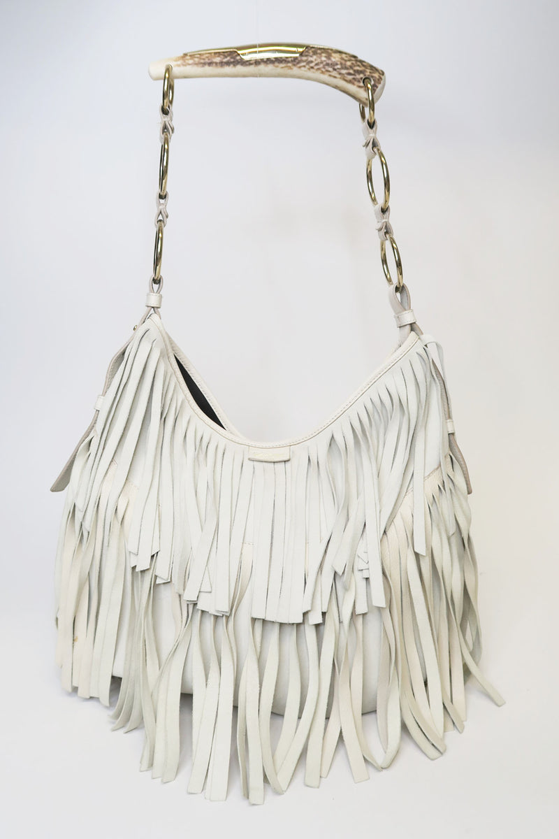 Saint Laurent Boheme Fringe Hobo