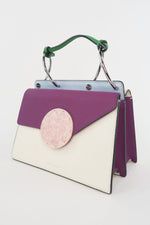 Danse Lente Leather Colorblock Shoulder Bag