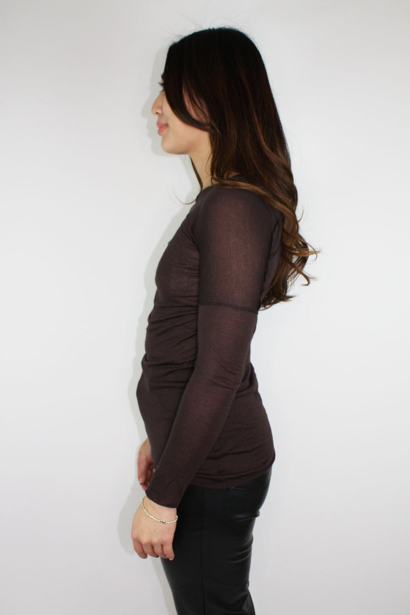 Yigal Azrouel Purple Long Sleeve sz 2