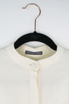 Alexander McQueen Silk Button-Up Top sz 38
