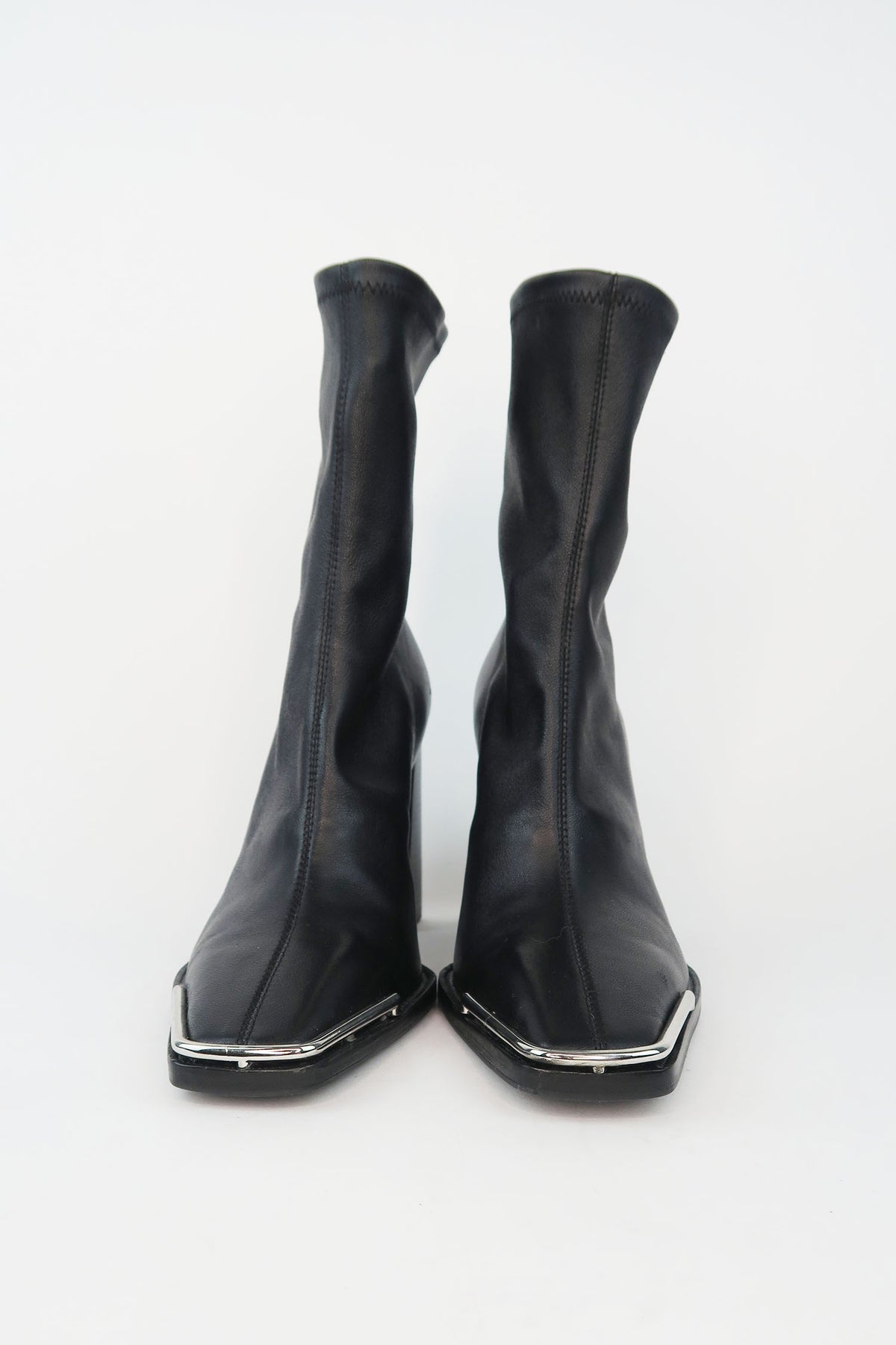 Alexander Wang Leather Sock Boots sz 36.5