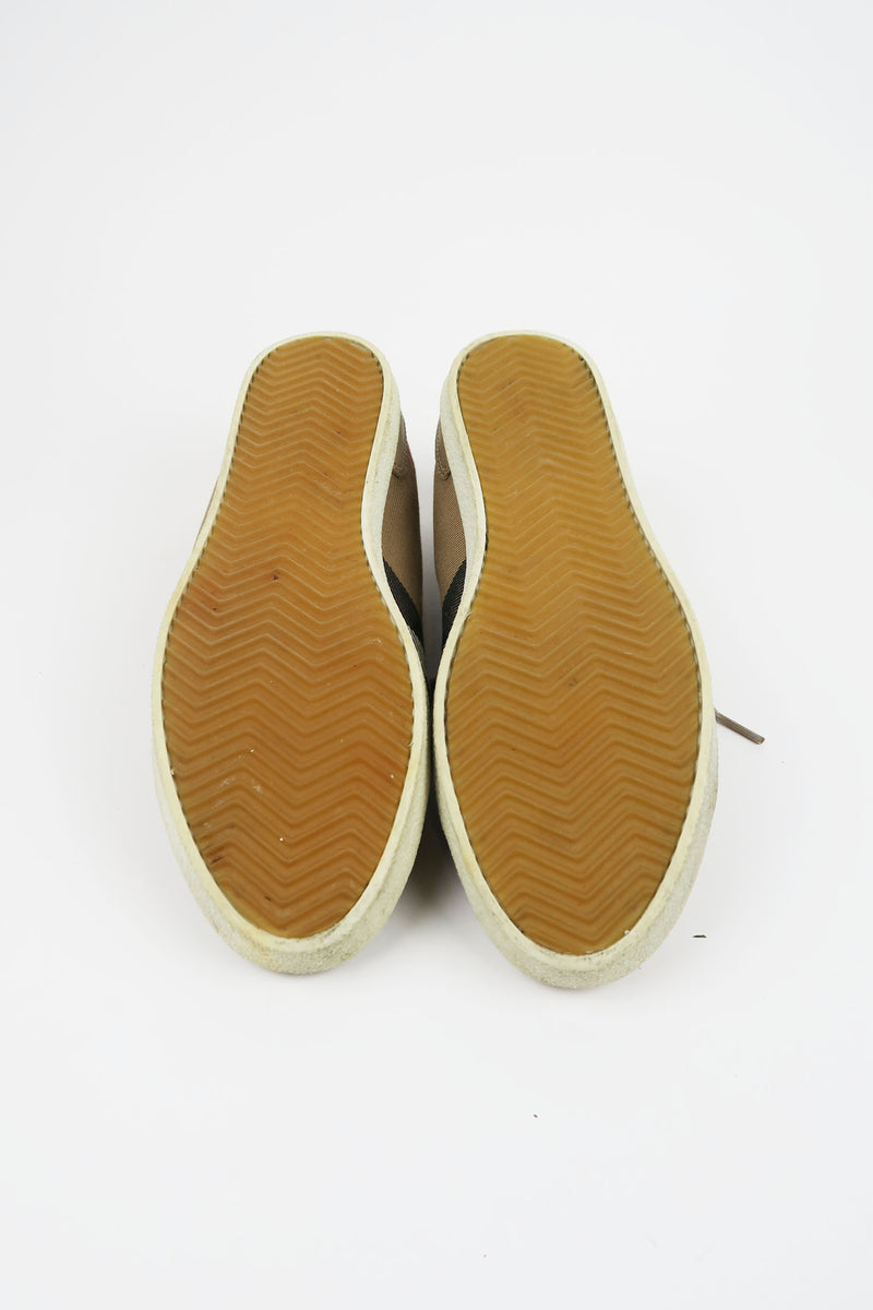 Burberry Plaid Print Sneakers sz 39