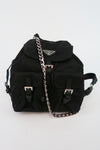 Prada Tessuto Mini Chain Backpack Crossbody