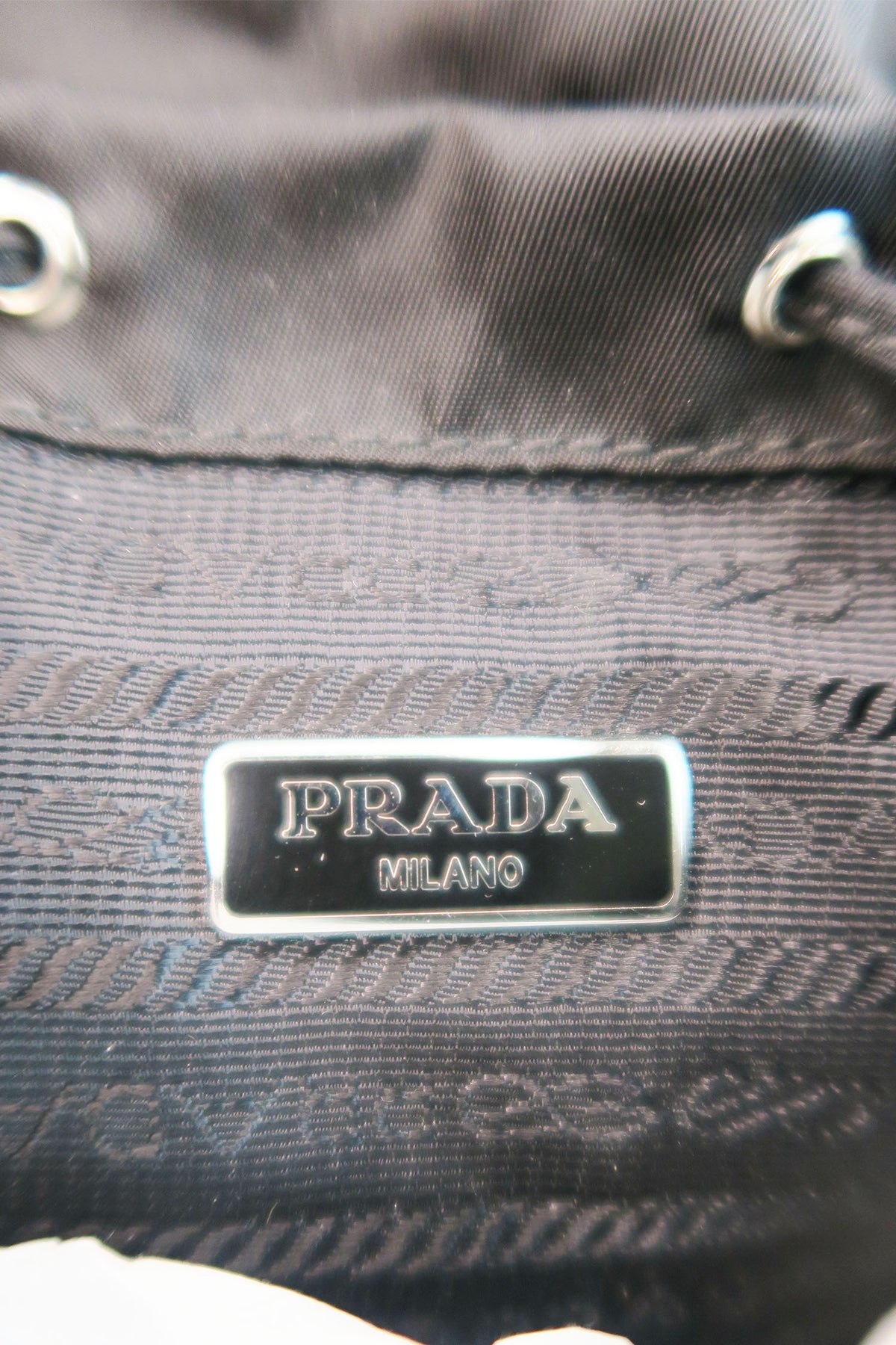 Prada Tessuto Mini Chain Backpack Crossbody