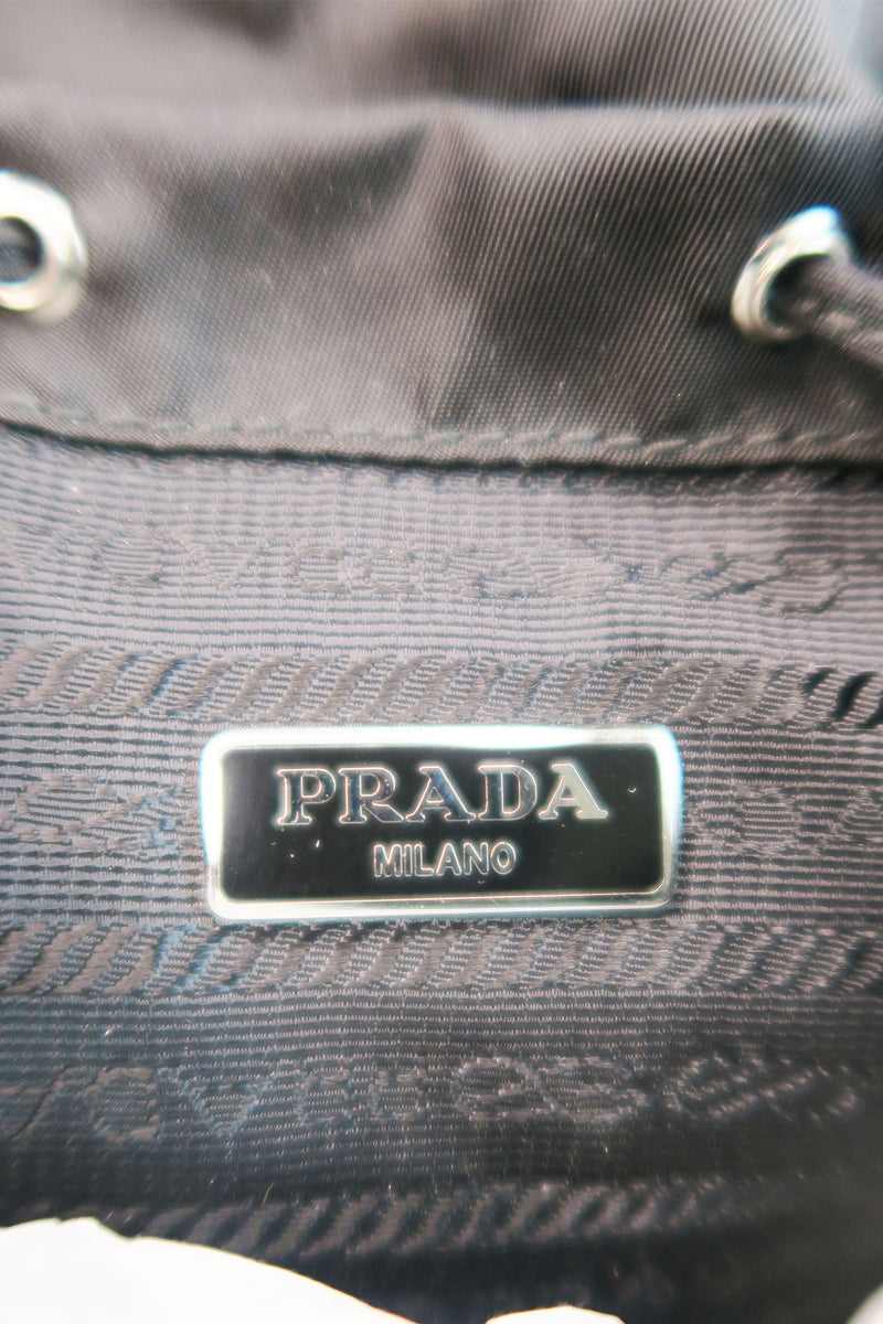 Prada Tessuto Mini Chain Backpack Crossbody