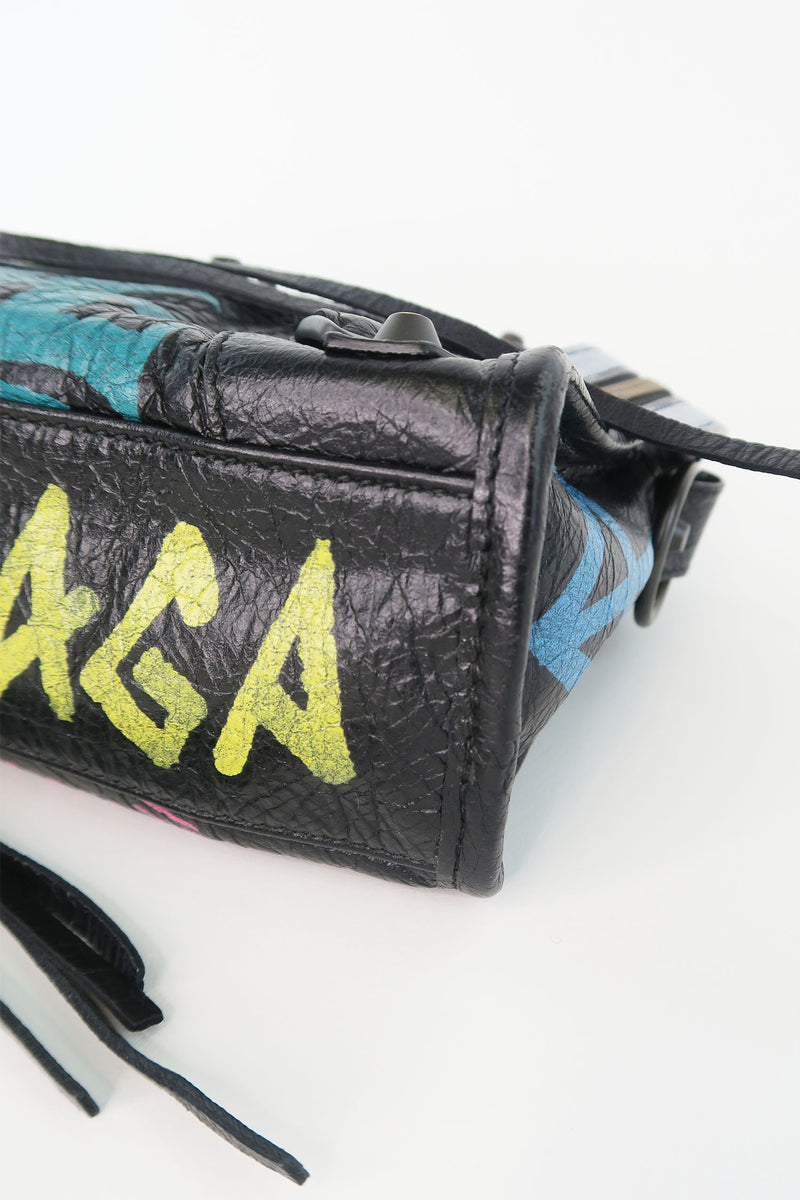 Balenciaga Motocross Classic Graffiti Mini City Bag – The Find Studio