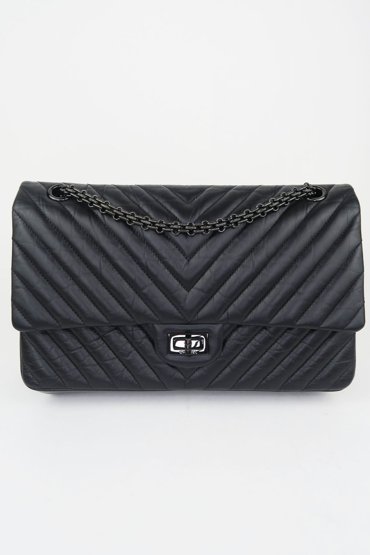 Chanel So Black Reissue 226 Double Flap Bag