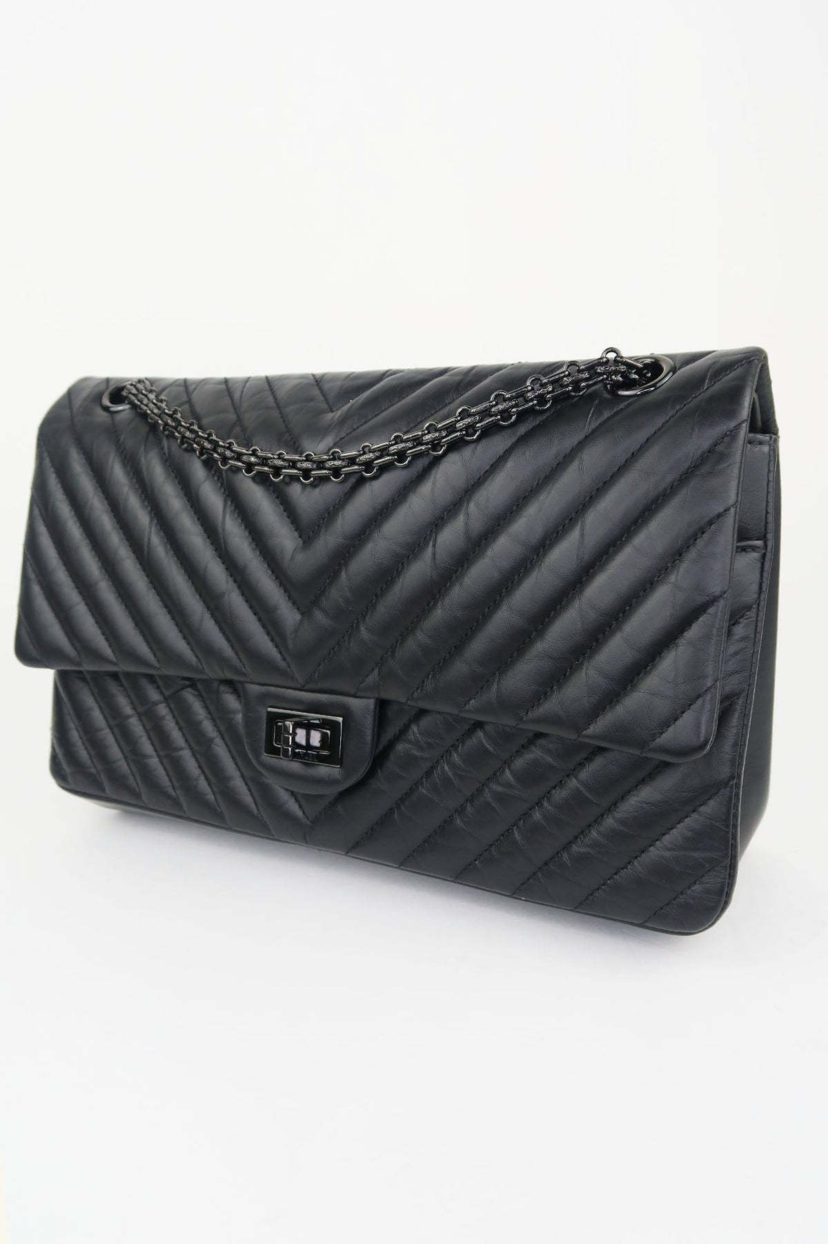 Chanel So Black Reissue 226 Double Flap Bag