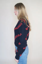 Balenciaga Logo Sweater sz XS