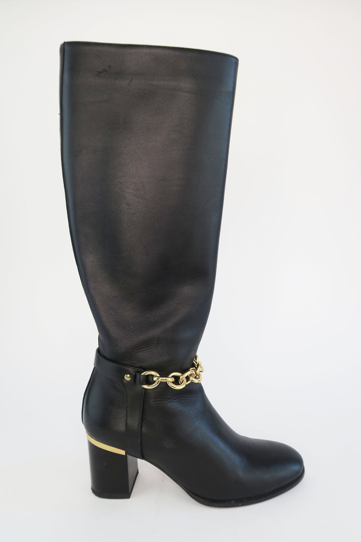 Burberry Leather Riding Boots sz 37