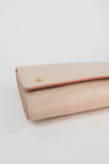 Burberry Leather Embossed Hazelmere Wallet w/ Strap