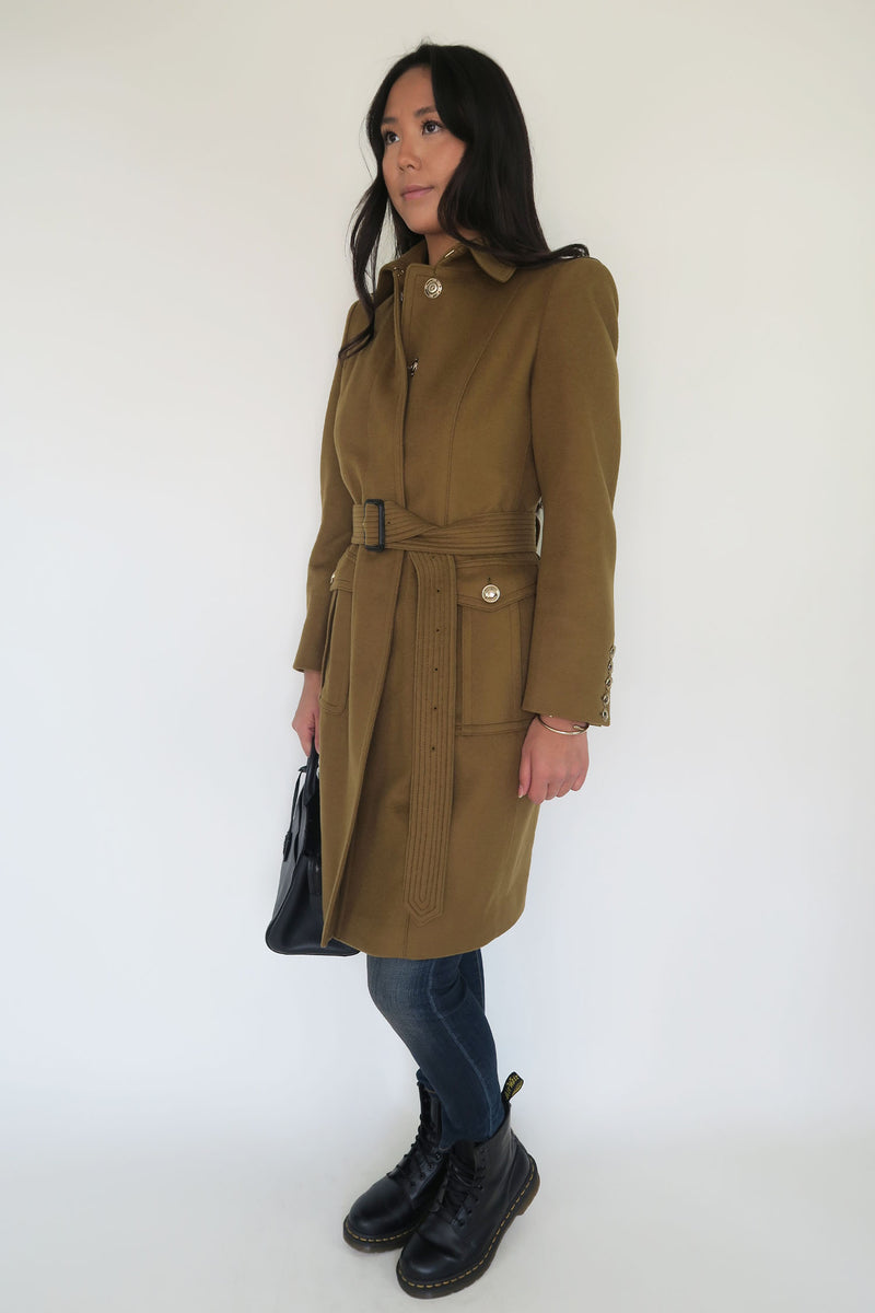 Burberry London Wool Coat sz 8