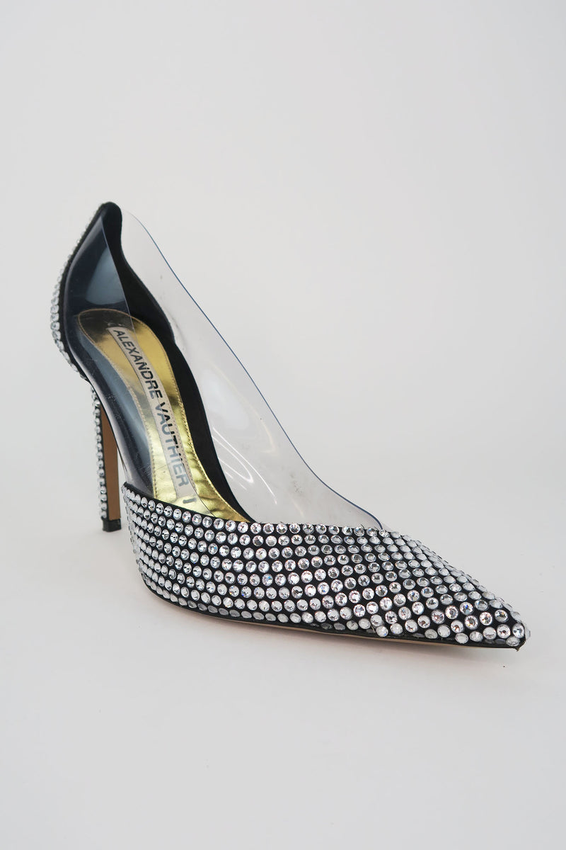 Alexandre Vauthier Crystal PVC Pumps sz 38.5