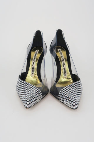 Alexandre Vauthier Crystal PVC Pumps sz 38.5 - Designer Pumps at The Find Luxury Resale - Vancouver, Canada