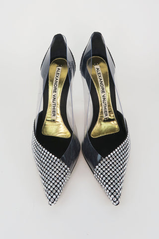 Alexandre Vauthier Crystal PVC Pumps sz 38.5 - Designer Pumps at The Find Luxury Resale - Vancouver, Canada