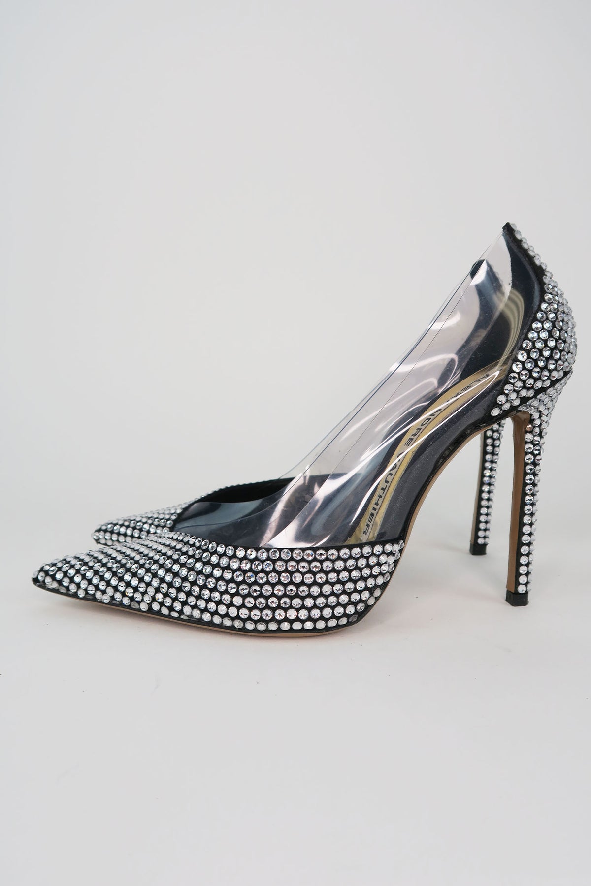 Alexandre Vauthier Crystal PVC Pumps sz 38.5